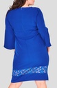 Vestido workwear con bajo de encaje