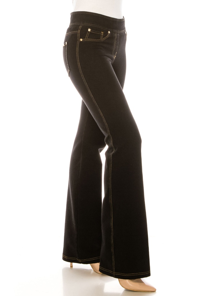 Jeggings de corte bota