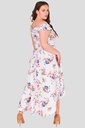 Vestido de coctel floral alto-bajo