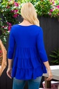 blusa con volonates acampanada