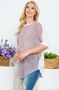 Blusa animal print con hilos dorados