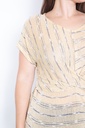 Blusa tejida de manga corta Twist
