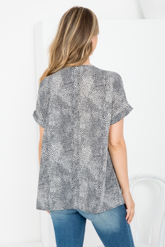 Blusa con cremallera en el frente