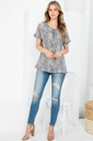 Blusa con cremallera en el frente
