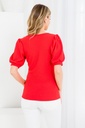 Blusa con escote cuadrado Coral