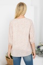 Blusa con plisado leopardo