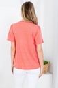 Blusa plisada con manga corta