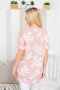Blusa floral hi-low