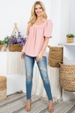 Blusa con escote cuadrado
