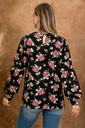 Blusa floral de manga larga