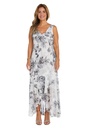 Vestido largo floral con chaqueta