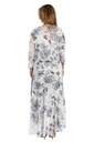 Vestido largo floral con chaqueta