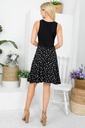 Vestido sin mangas con falda de flores
