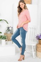 Blusa de punto con bordado de algodón