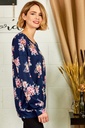 Blusa de manga larga floral romance