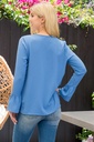 Blusa crepe con manga larga