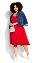 Vestido Retro Vibe  cereza