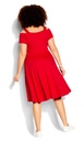 Vestido Retro Vibe  cereza