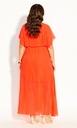Maxi vestido con manga corta Flame