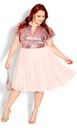 Vestido con escote de cerradura