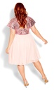 Vestido con escote de cerradura