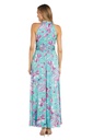 Maxi Vestido con cuello halter cruzado