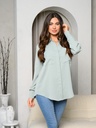 Blusa de mangas largas con bolsillos delanteros