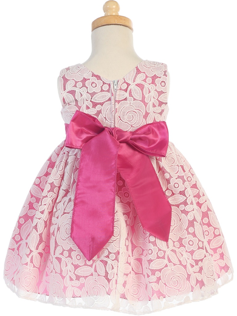 Vestido de tul con diseño floral