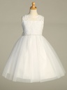 Vestido de tul bordado y lentejuelas