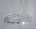 Velo sobre tiara de zirconia
