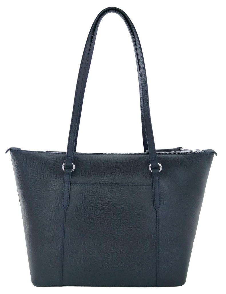 Bolso de cuero con cremallera