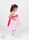 Vestido de tul con diseño floral