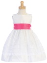 Vestido para niña con falda de organza