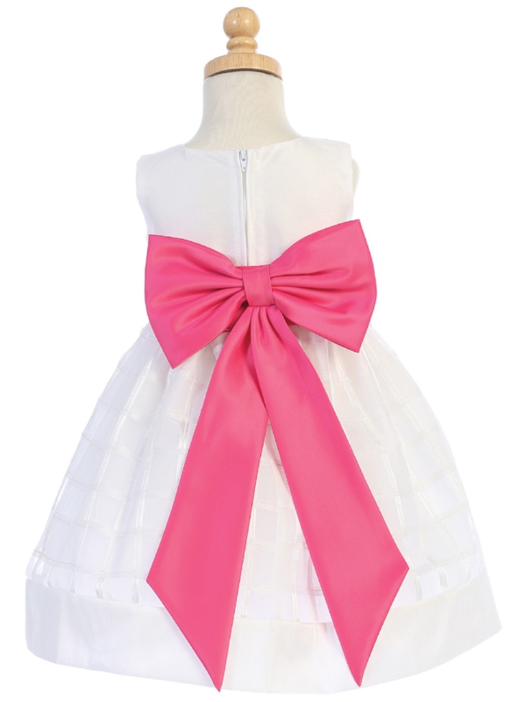 Vestido para niña con falda de organza