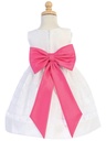 Vestido para niña con falda de organza