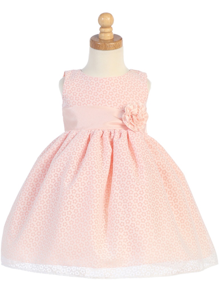 Vestido con estampado floral y lazo