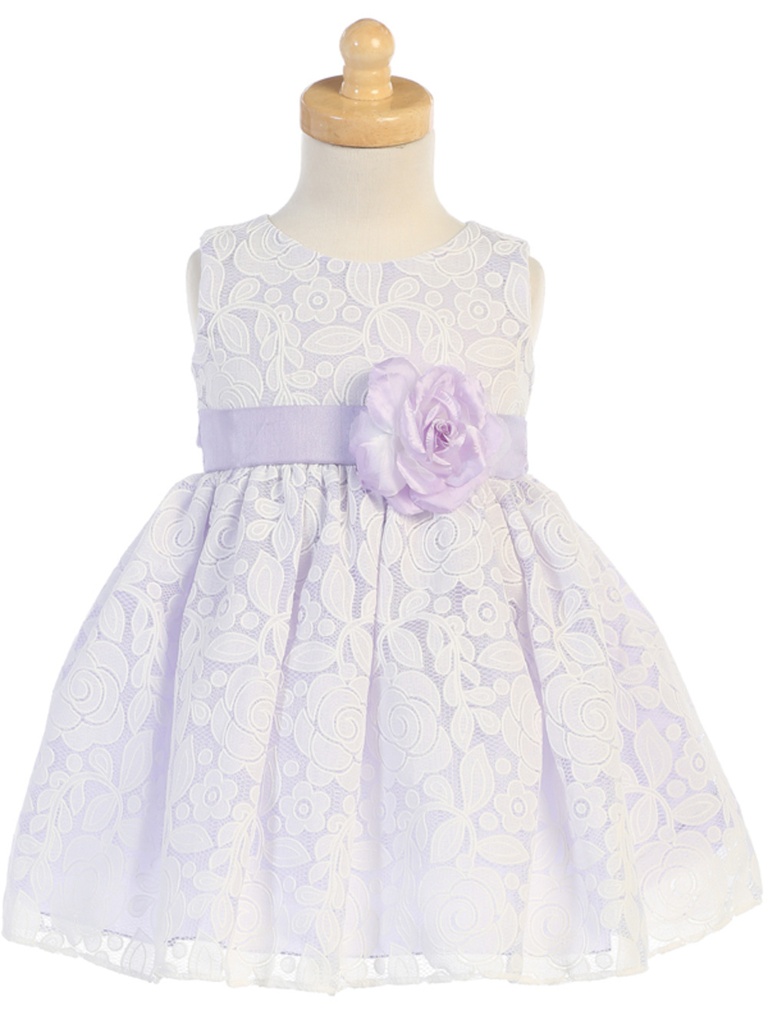 Vestido de tul con diseño floral