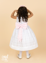 Vestido para niña con falda de organza
