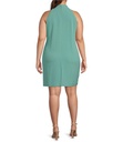 Vestido cuello halter y lazo