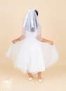 Vestido de tul  con cinturón de pedrería