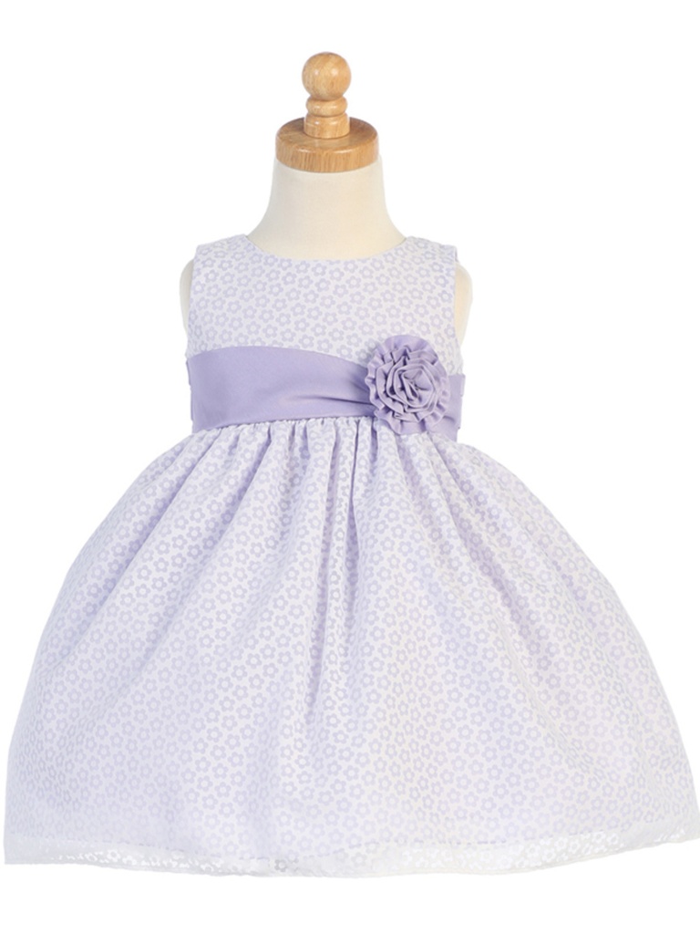 Vestido con estampado floral y lazo