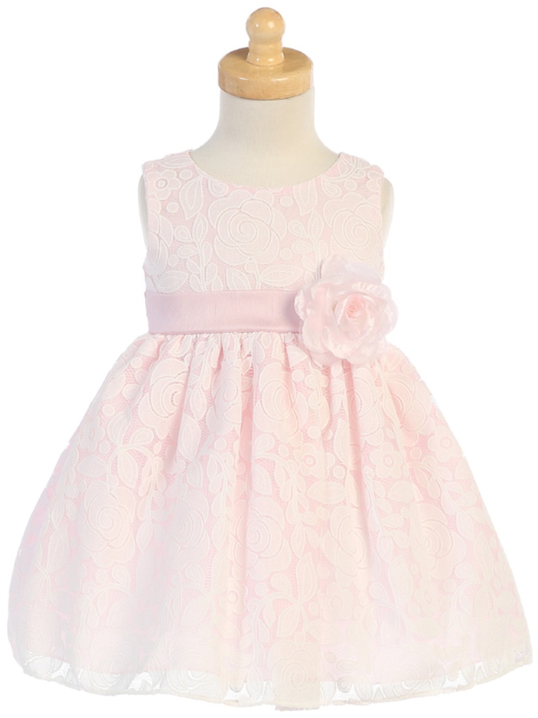Vestido de tul con diseño floral