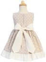 Vestido de cambray con lunares y lazo