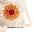 Minibolso cruzado de croché Girasol