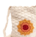 Minibolso cruzado de croché Girasol