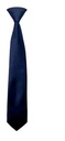 Corbata con clip de raso