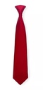 Corbata con clip de raso