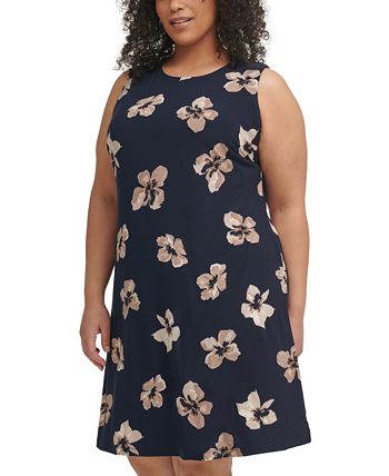 Vestido recto con estampado floral