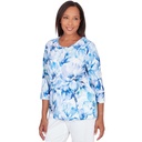 Blusa con paneles floral acuarela
