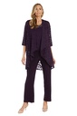 Traje pantalón jacquard